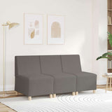 Modular Sofa Unit Armless Light Grey 55 x 74 x 82 cm 4108496