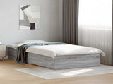 Bed Frame with Storage Grey Sonoma 80 x 200 cm Engineered Wood 3429529
