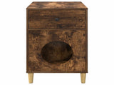 Cat House Smoked Oak 72 x 42.5 x 70 cm Engineered Wood 8000685