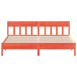 Bed Frame without Mattress Wax Brown 200x200 cm Solid Wood Pine 3216202