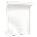 Roller Shutter White 100 x 130 cm Aluminium and Polyurethane 42047055
