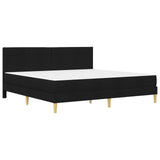 Bed Frame with Mattress Black 180 x 200 cm Fabric 3415255