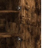 Highboard Smoked Oak 80x35x180 cm Engineered Wood 3276655