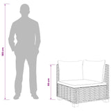 2 pcs Rattan Lounge Set with Cushions GENDT Natural Rattan 3429856
