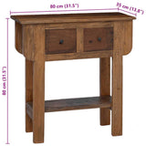 Console Table Mixed Recycled Wood 80x35x80 cm 244509