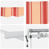 Retractable Awning Manual Yellow and Orange 400 x 300 cm Fabric 3330529