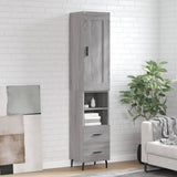 Highboard Grey Sonoma 34.5x34x180 cm Engineered Wood 3200279