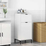 Bathroom Cabinet with Drawer High Gloss White 39.5 x 36 x 88 cm 883398
