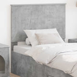 Headboard with Headboard Concrete Grey 90 cm Engineered wood 887806