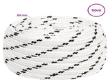 Multipurpose Utility Rope 16 mm 50 m White Polyester 3473468