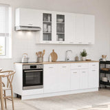 Kitchen Unit LYON 8 pcs White Engineered Wood 3438203
