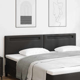 LED Headboard Black 200 cm Faux Leather 42007313