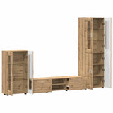 TV Cabinet Set FLORIN 3 pcs Artisan Oak Engineered Wood 3397983