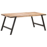 ZNTS Dining Table 180x90x76 cm Solid Mango Wood 288119