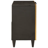 Sink cabinet Black and Gold 62 x 33 x 58 cm Solid Mango Wood 4017847