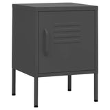 Nightstands 2 pcs Anthracite 35x35x51 cm Steel 3095211