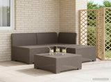 3-Seater Garden Sofa Rattan Look PP Light Grey 8011887
