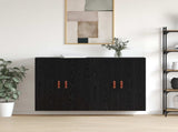 Wall-Mounted Cabinet 2 pcs Black Oak 69.5 x 34 x 90 cm 3394574