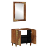 Bathroom Cabinet Set 2 pcs Honey Brown Solid Mango Wood 3310147