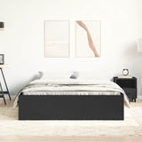Bed Frame without Mattress Black 135x190 cm Double Double 3203909