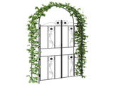 Garden Arch Plain Black 115 x 37 x 226 cm 42021348