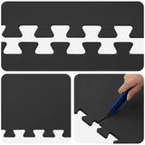 Floor Mats 40 pcs Black 14.4 m EVA Foam 42040738