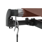 ZNTS Manual Retractable Awning Brown 450x300 cm 3215740