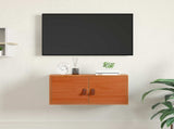Wall Cabinet Wax Brown 60 x 30 x 30 cm Solid Pine Wood 869942