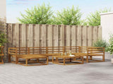 Outdoor Sofa Set 7 pcs Natural Solid Acacia Wood 3367842
