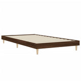 Bed Frame without Mattress Brown Oak 90x200 cm Engineered Wood 832068