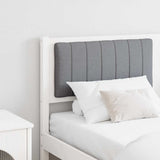 Upholstered Headboard White 160 cm Solid Pine Wood 879058