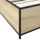 Bed Frame without Mattress Sonoma Oak 200x200 cm 3279823