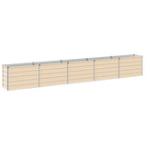 Raised Garden Bed Ivory 400 x 40 x 55 cm cold-rolled steel 8006282