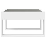 Coffee Table with Infinity LED White 50x53x30 cm 847623