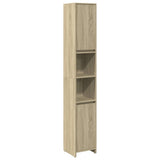 Bathroom Cabinet Sonoma Oak 30x30x183.5 cm Engineered Wood 849608