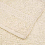 Towels 10 pcs Cream 100x200 cm 360 gsm 100% Cotton 137012