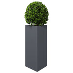 ZNTS Garden Planters 2 pcs Anthracite Triangular 40x34.5x70 cm Steel 851162