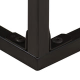 Console Table Brown Solid Acacia Wood, Powder-Coated Iron 120 cm 320821