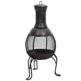Garden Stove with Poker 39x39x90 cm Steel 363342
