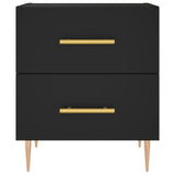 ZNTS Bedside Cabinet Black 40x35x47.5 cm Engineered Wood 827278