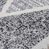 Rug Black and Grey 120x180 cm Cotton 340090