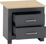 ZNTS Portland 2 Drawer Bedside 100-103-097