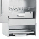 BBQ Oven Smoker with Table Galvanised Steel 3187616