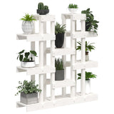 Plant Stand White 104.5x25x109.5 cm Solid Wood Pine 822093