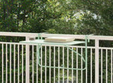 Hanging Balcony Table Folding Mint Green 60 x 39 x 65 cm Steel 42008072