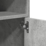 Rolling Cabinet Concrete Grey 60x48x81 cm Engineered Wood 853167