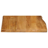 Table Top 80x80x2.5 cm Live Edge Solid Wood Mango 370770