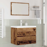 Bathroom Furniture Set 3 pcs Old Wood Engineered Wood 3393501