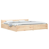 Bed Frame without Mattress with Drawers 200x200 cm 3103579
