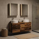 Bathroom Furniture Set 5 pcs Old Wood 53 x 15.5 x 70 cm 3406933
